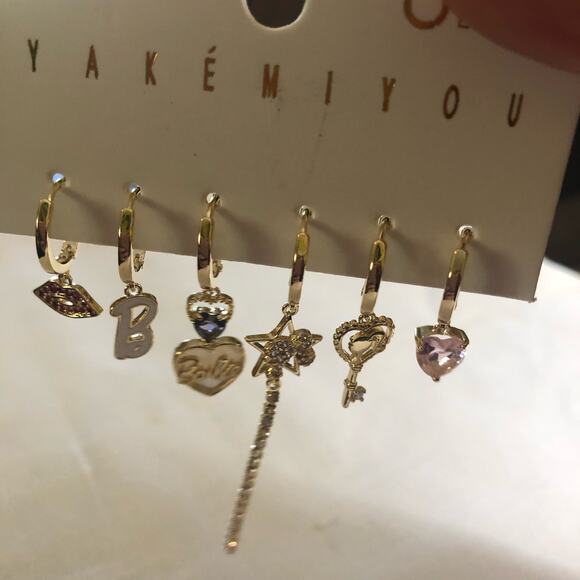 Barbie Dainty Set of 6 Earrings All Unique - Picture 9 of 9